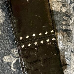 Michael Kors Black Patent Studded Phone Holster